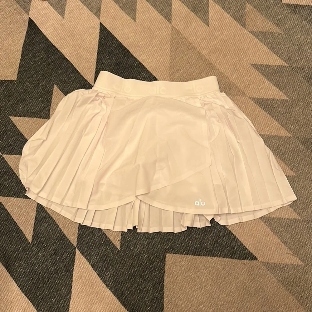 AloYoga White Tennis Golf Skirt